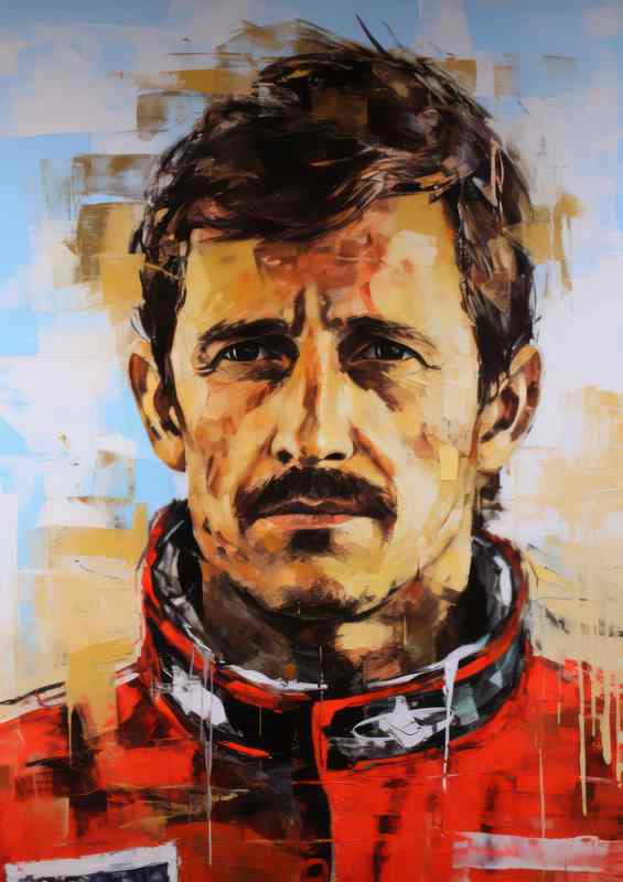 Graham Hill Formula one racing_driver portrait | Poster