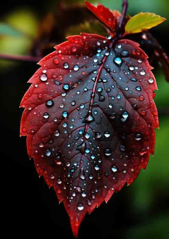 Water Rain Drops on the leaf | Poster