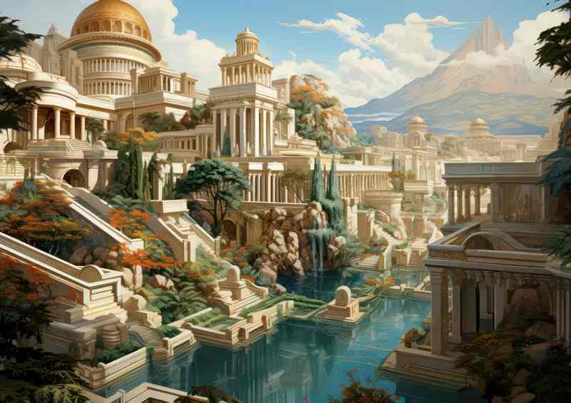 A Temple Garden In The Height Of Summer | Di-Bond