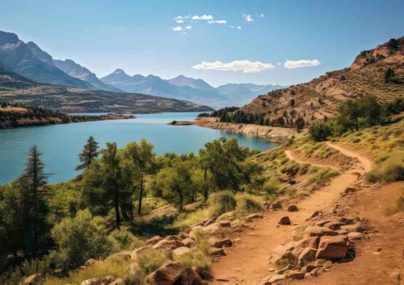 Lakes And The Mountains During the day in utah | Canvas
