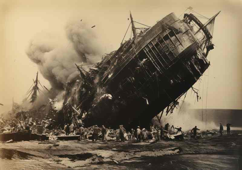 Old School Picture Of A Zepplin | Poster