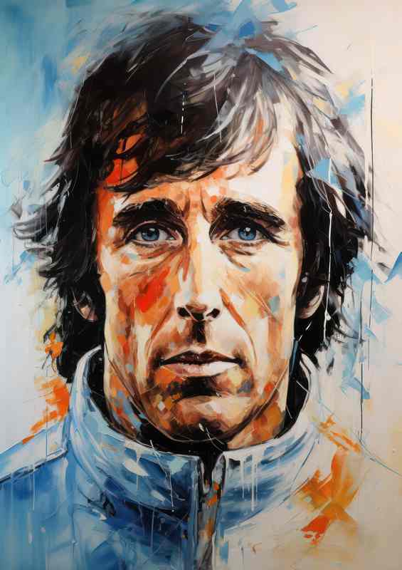 Jackie Stewart Formula one racing drive | Poster