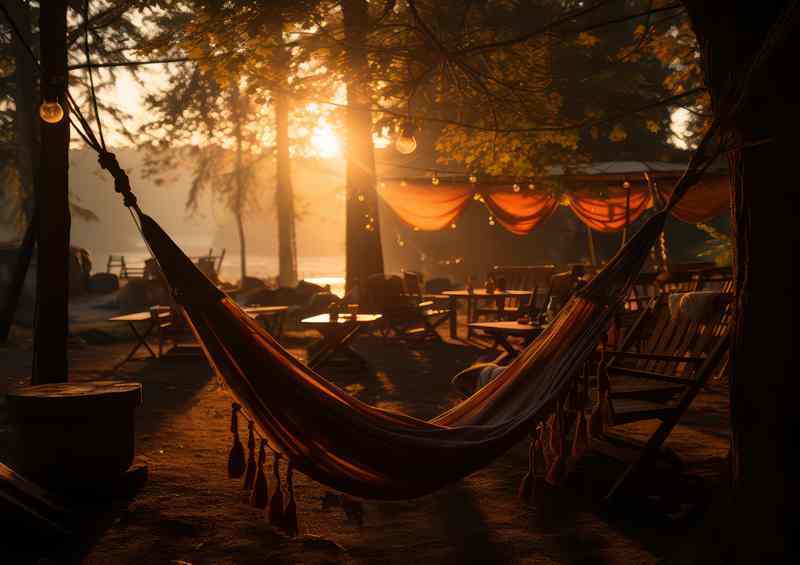 Sun Bathed morning view | Metal Poster