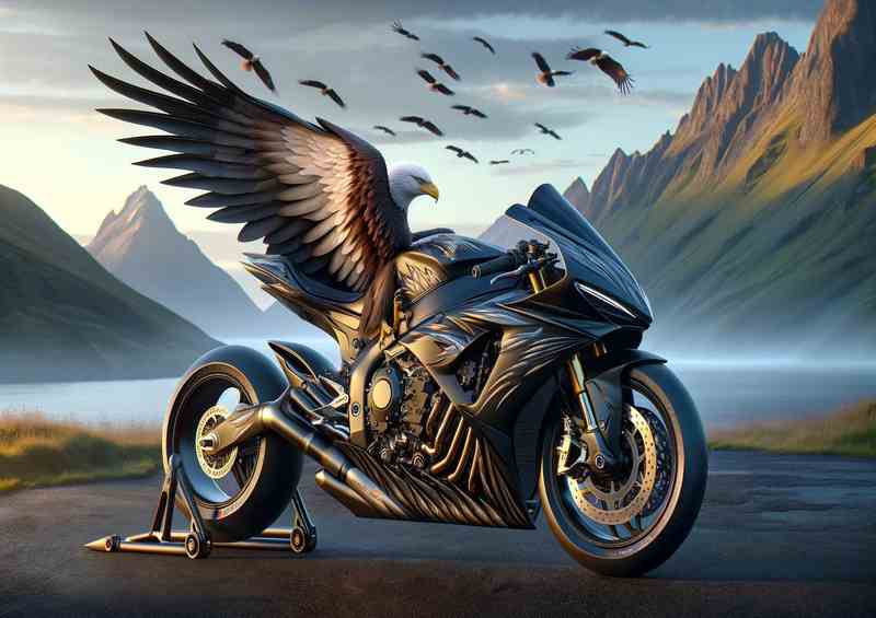Majestic Eagle Inspired Superbike Aerodynamic Style | Poster