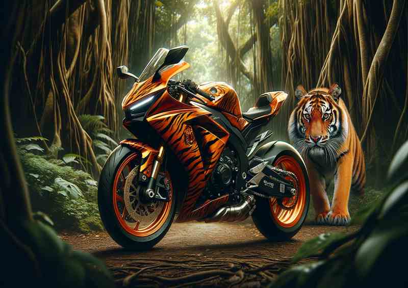 Tiger Wild Essence Bold Orange Superbike | Canvas