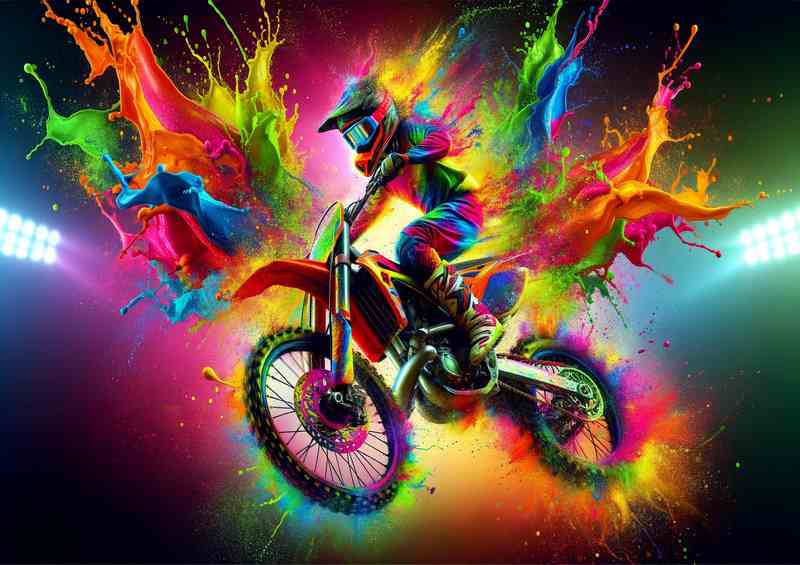 Vibrant MX Acrobat | Splash Art | Canvas