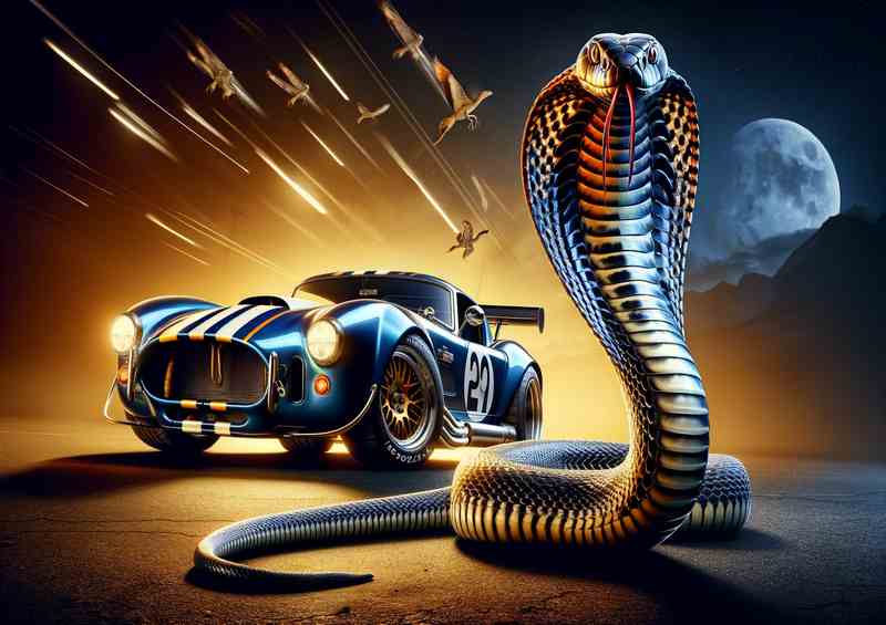 Cobra Car & Snake Duo Poster | Power Pair