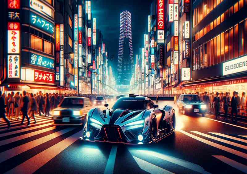 High Performance Car Racing through Tokyo Streets at Night | Di-Bond