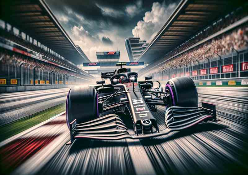 Racing Car on Track | Poster