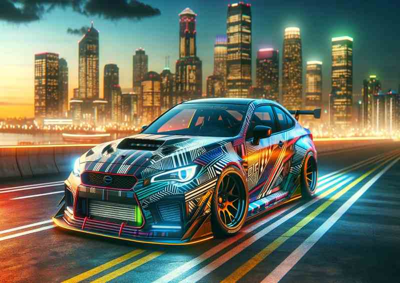 Stylish Street Racing Car with Enhanced Graphics | Di-Bond