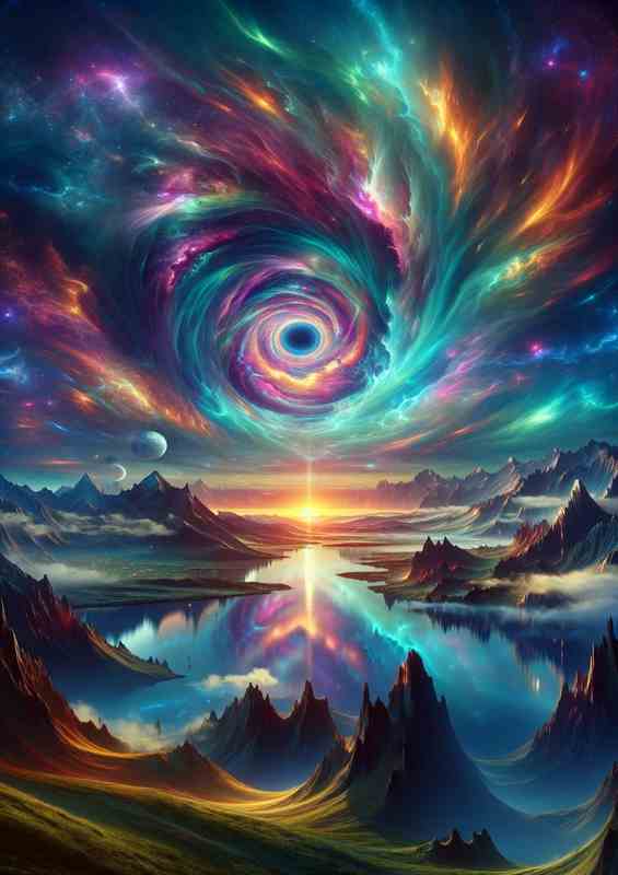 Cosmic Dreamscape Celestial Vortex Awakening | Poster