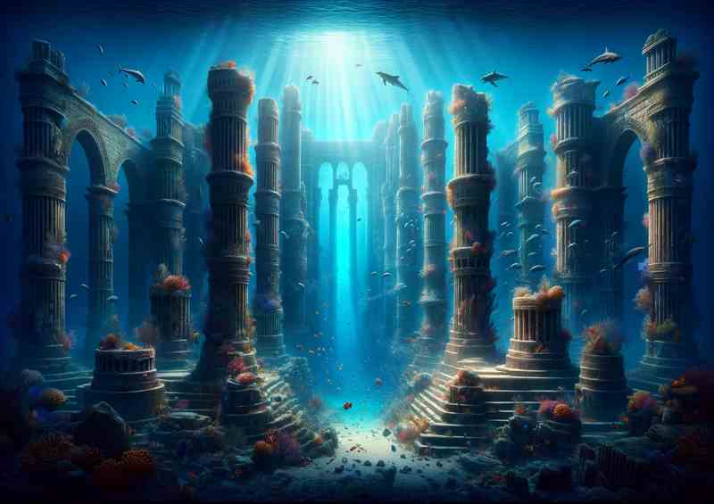 Sunken Atlantis city of Atlantis | Canvas