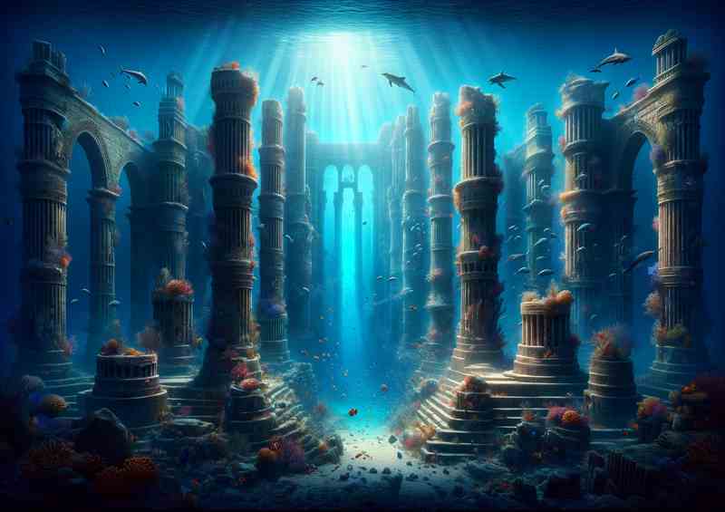 Sunken Atlantis city of Atlantis | Poster