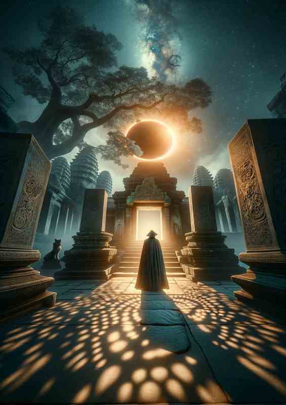 Eclipse Watcher Temple of Shadows | Poster