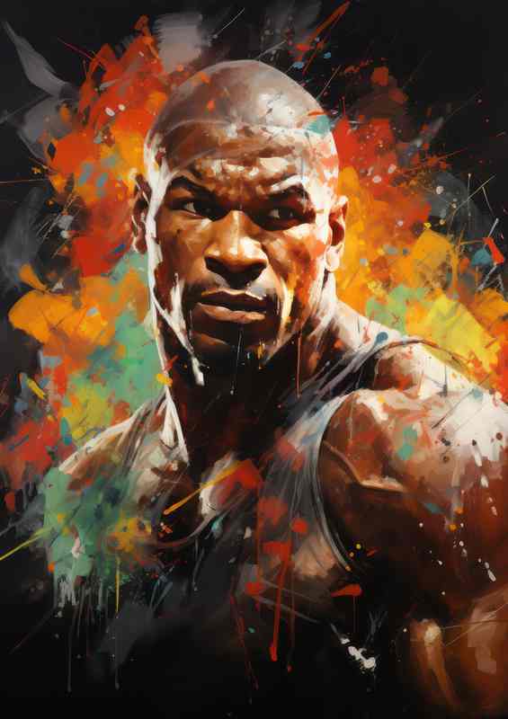 Mike Tyson Very colourful boxer | Poster