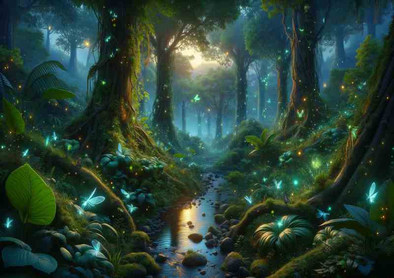 Enchanted Forest Glowing Wildlife | Di-Bond