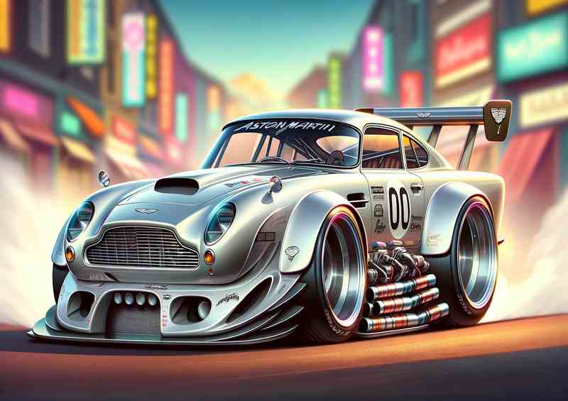 Aston Martin DB5 Street Racer | Exaggerated+ | Poster