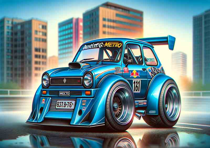 Exagro Racing: Austin MG Metro Street Racer Metal Poster
