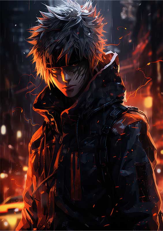 Naruto in style darkside manga | Poster
