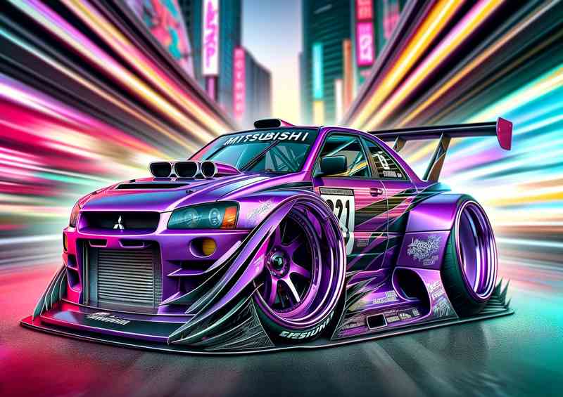 Mitsubishi Xtreme Speeder | Metal Poster