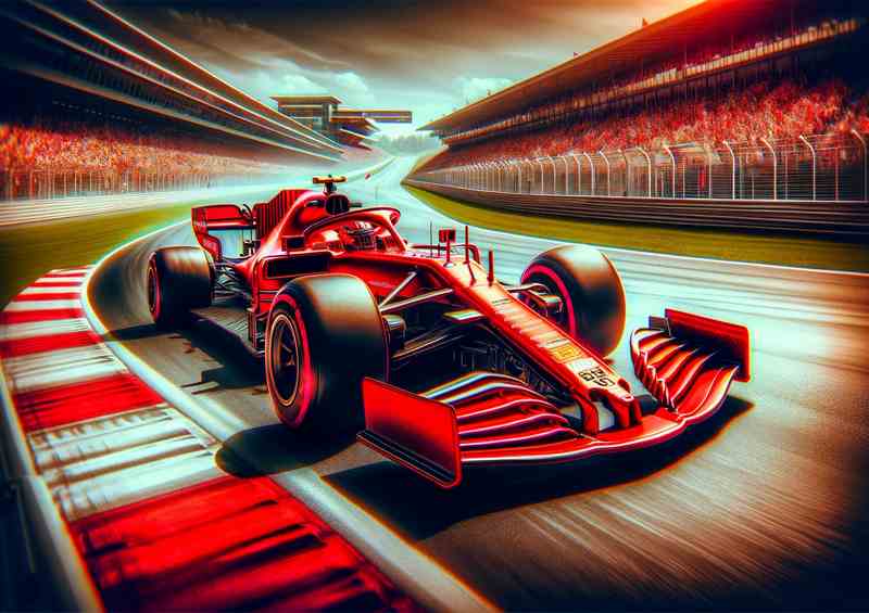 Grand Prix Circuit Racing Car | Metal Poster