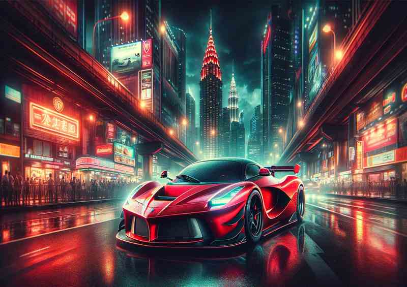 Red Supercar Poster