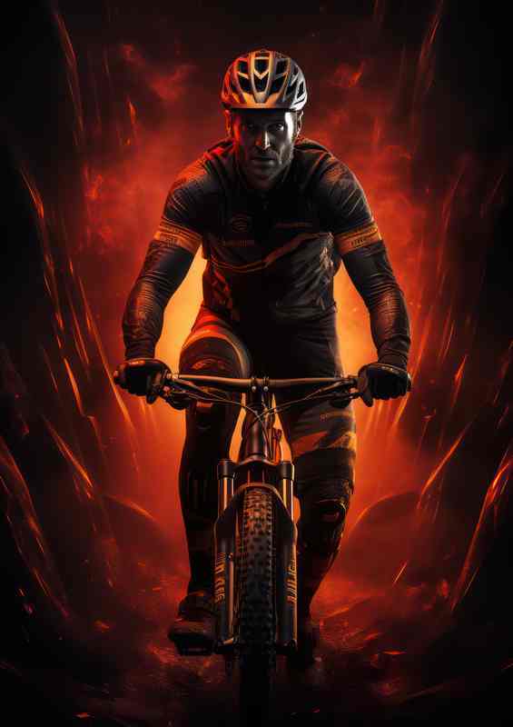 Rider on a bike | Poster