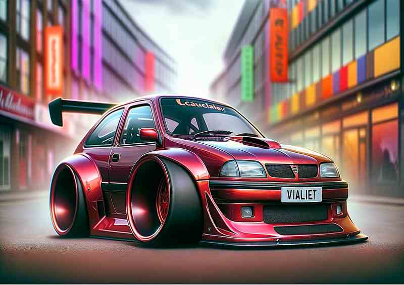 Vauxhall Cavalier ExaggeraRacer Metal Poster