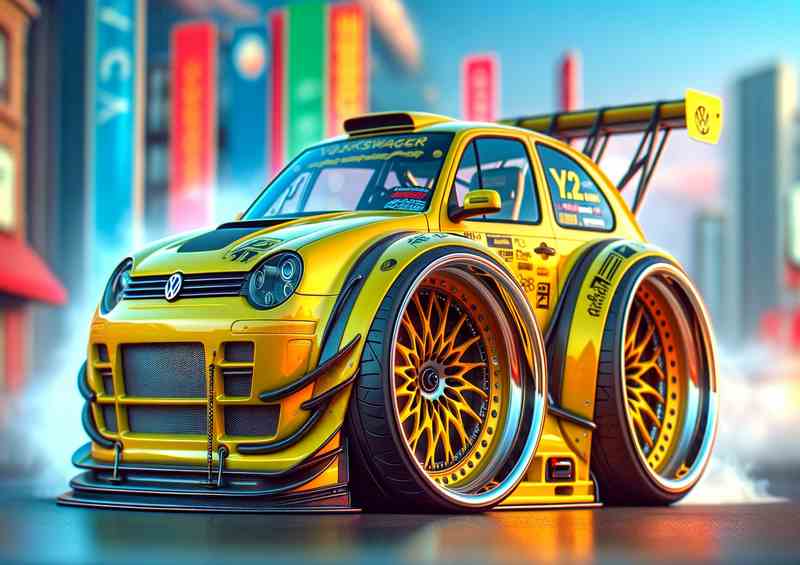 VW Street Racing Car - ExagroMetal Poster