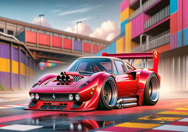 Ferrari XRAZE Metal Poster