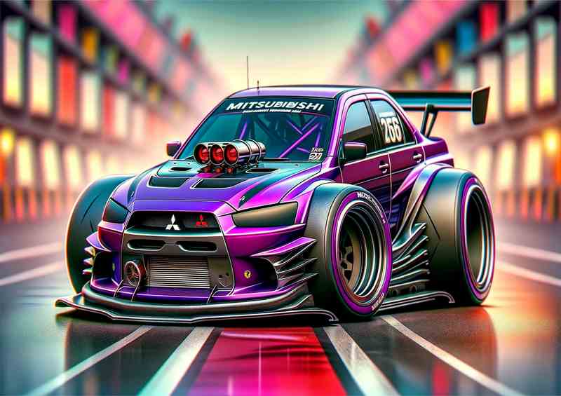 Mitsubishi Street Racer Xtreme Edition - Metal Poster