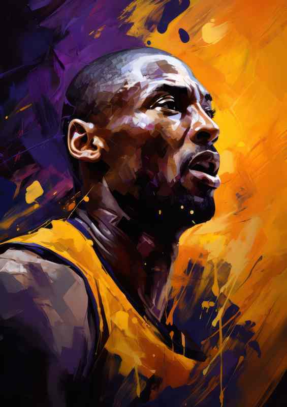 The lakers player basketball | Metal Poster