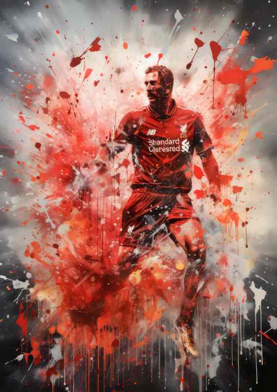 liverpool vs barcelona football | Metal Poster