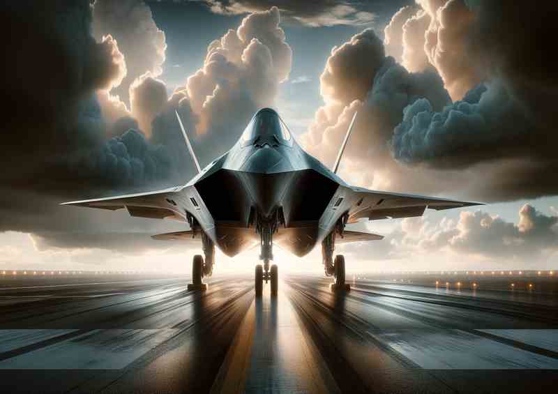 Advanced Combat Fighter Poised for Takeoff | Poster