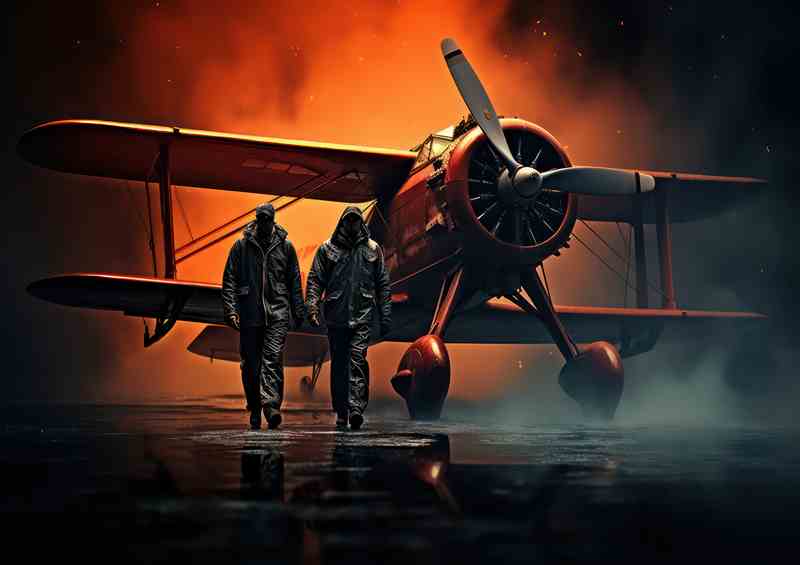 Getting ready to fly his bi plane | Di-Bond
