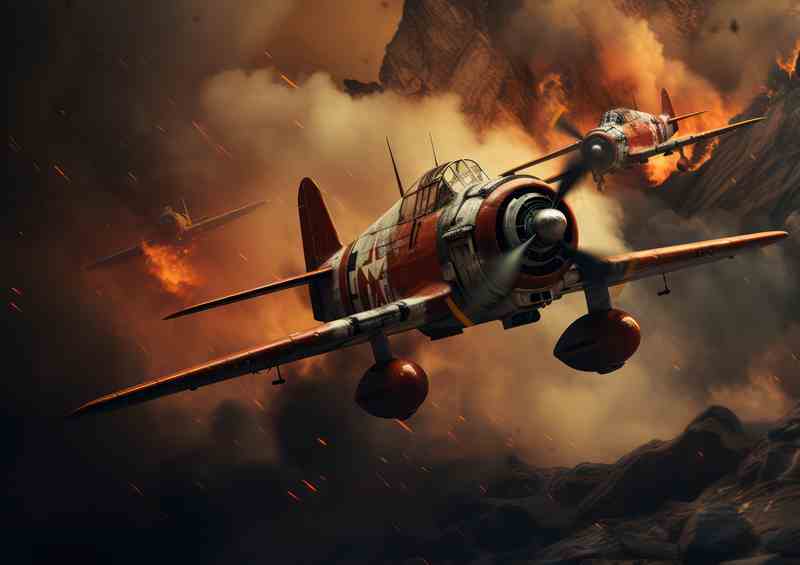 Vintage Fighter Formation (Di-Bond)