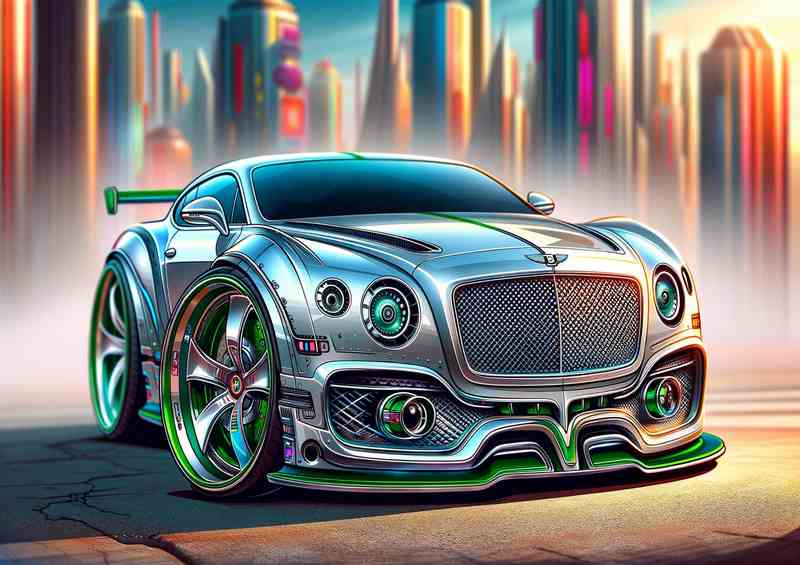Bentley EXP 100 GT - Exaggerated Sports Poster