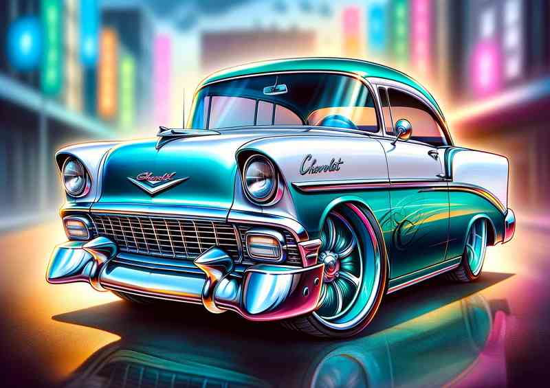 Vibrant Chevy Metal Poster - Extreme Features