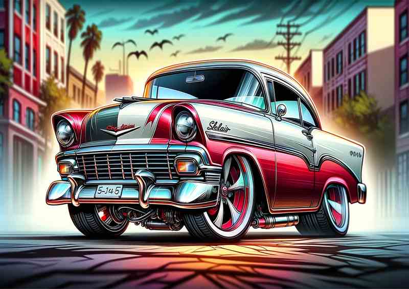 Chevy Belair Exagger Custom Paint | Poster