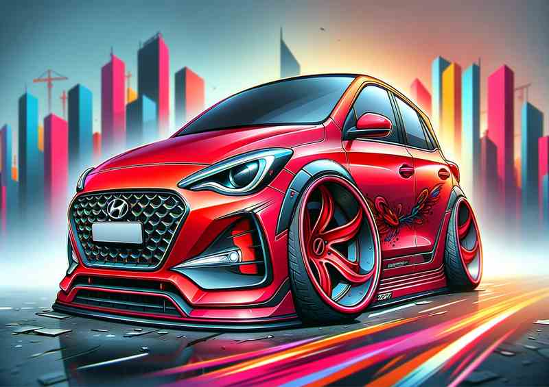 Hyundai i20 XTRM Exaggeria R-D WL (Bright Red Wheels)