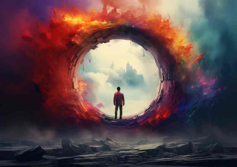 Hamlets in Hued Highlands | Canvas