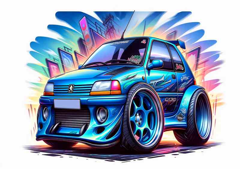 Peugeot 106 LividBlue | Poster