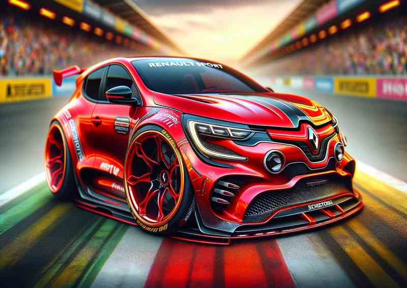Ren Sport Megane Exag Hot Hatch Metal Poster
