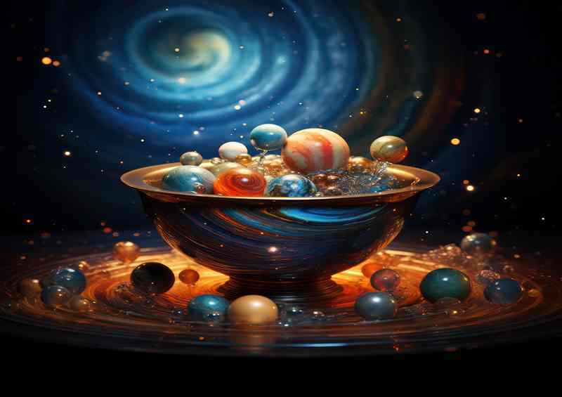 Lustrous Labyrinths Getting Lost in Glittering Galaxies | Canvas