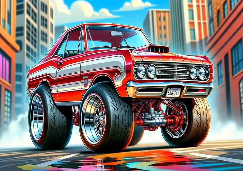 1963 Ford Gran Torino style from Starsky Hutch | Canvas