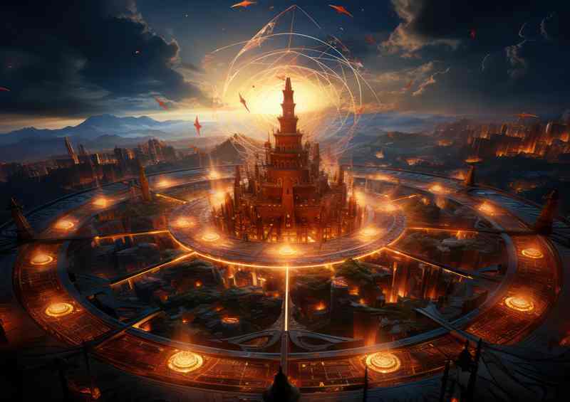Neon Nights Enchanted Evenings in Radiant Realms | Di-Bond