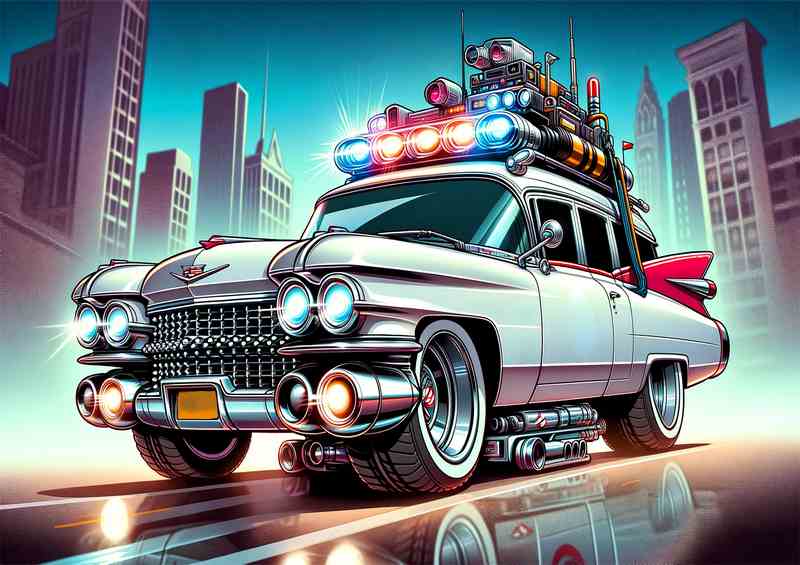 Cadillac Miller Meteor inspired by Ghostbusters | Poster
