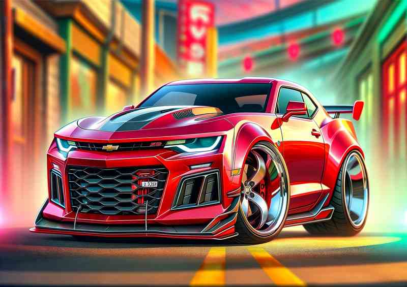 Camaro Z Cartoon+ | Exaggerated Features+ | Di-Bond