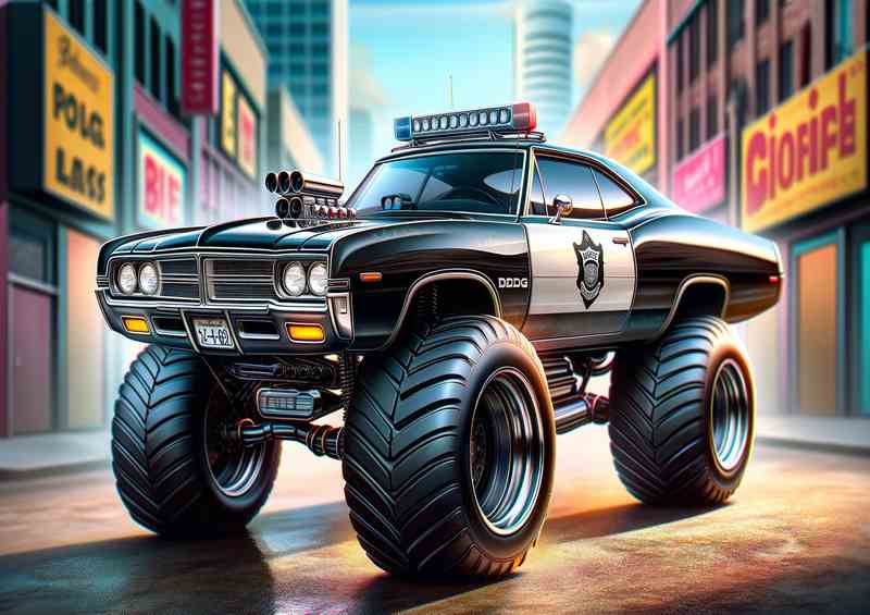 Dodge Monaco with big wheels in black | Di-Bond