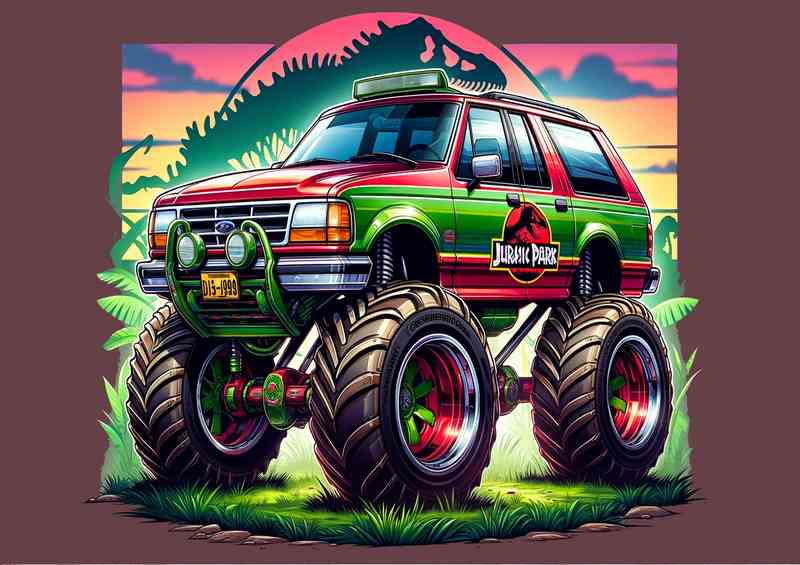 Ford Explorer style 4x4 in green | Poster